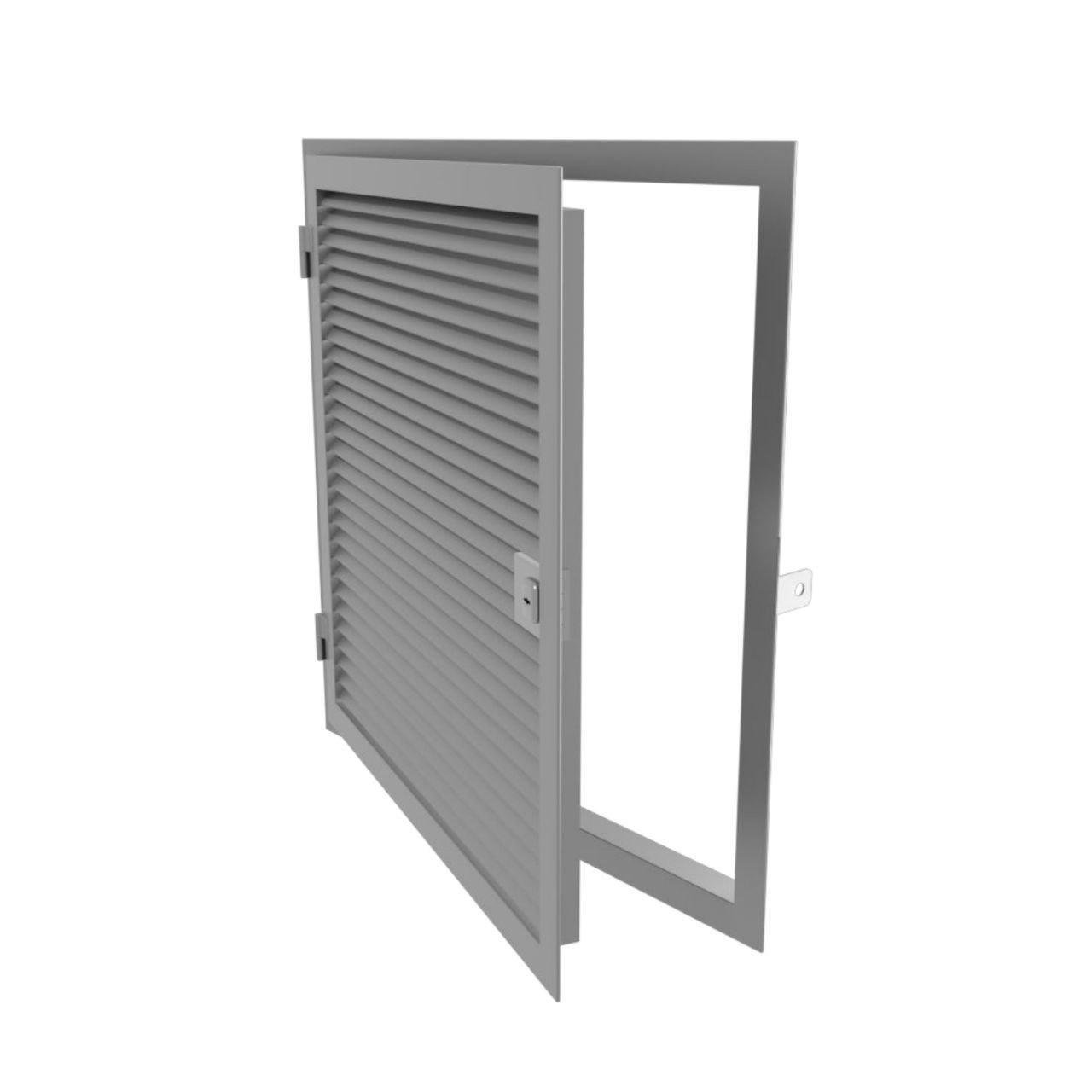 Решетка вентиляционная ревизионная со встроенным замком металлическая 500х500 мм Серый (1852316738/К0084) Решетка вентиляционная ревизионная со встроенным замком металлическая 500х500 мм Серый (1852316738/К0084)