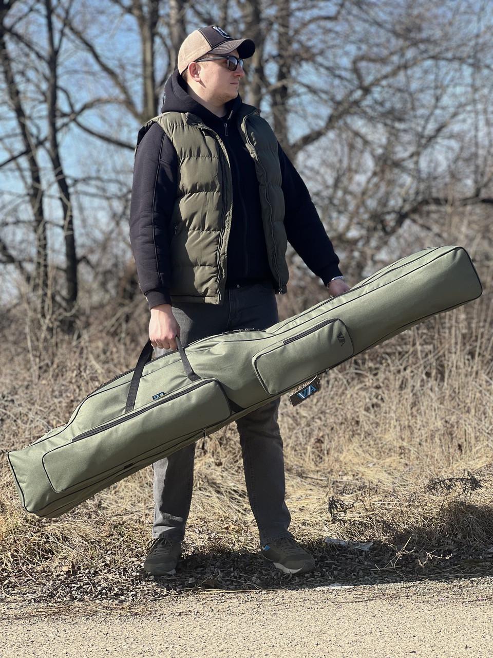 Чехол для удочек с катушками 155 см VA49 на три секции (28109357)