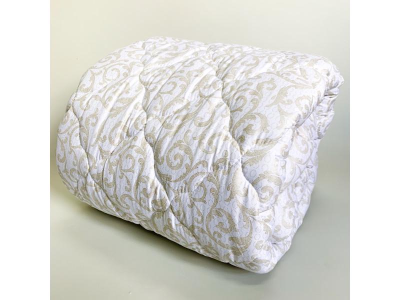 Одеяло микрофибра полуторное 10183 Белый с бежевым (DR009718)