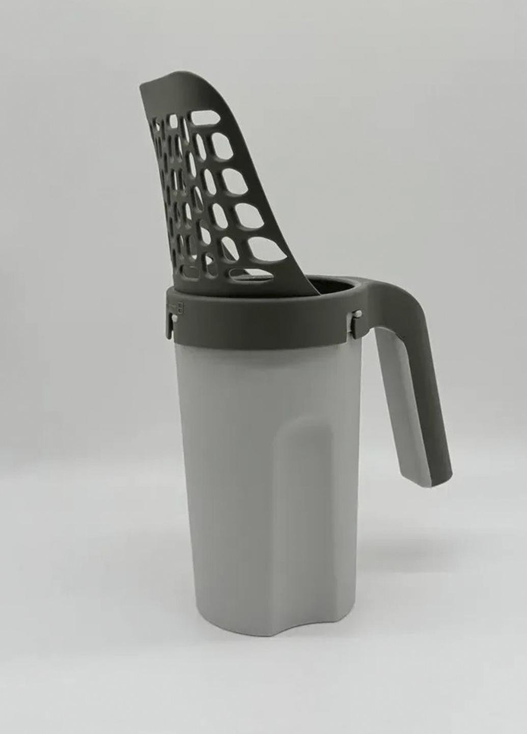 Совок-лопатка для кошачьего туалета Idea для уборки кошачьего лотка без контакта с отходами Светло-серый (6574411) Совок-лопатка для кошачьего туалета Idea для уборки кошачьего лотка без контакта с отходами Светло-серый (6574411)