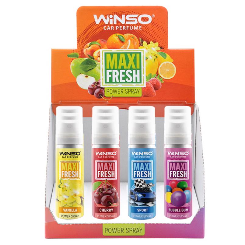 Ароматизатор для авто WINSO Maxi Fresh MIX №1 75 мл 12 шт. (830440)