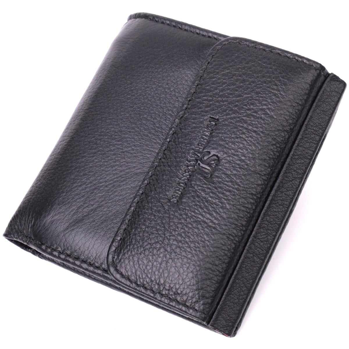 Кошелек женский кожаный ST Leather 22542 с монетницей Черный