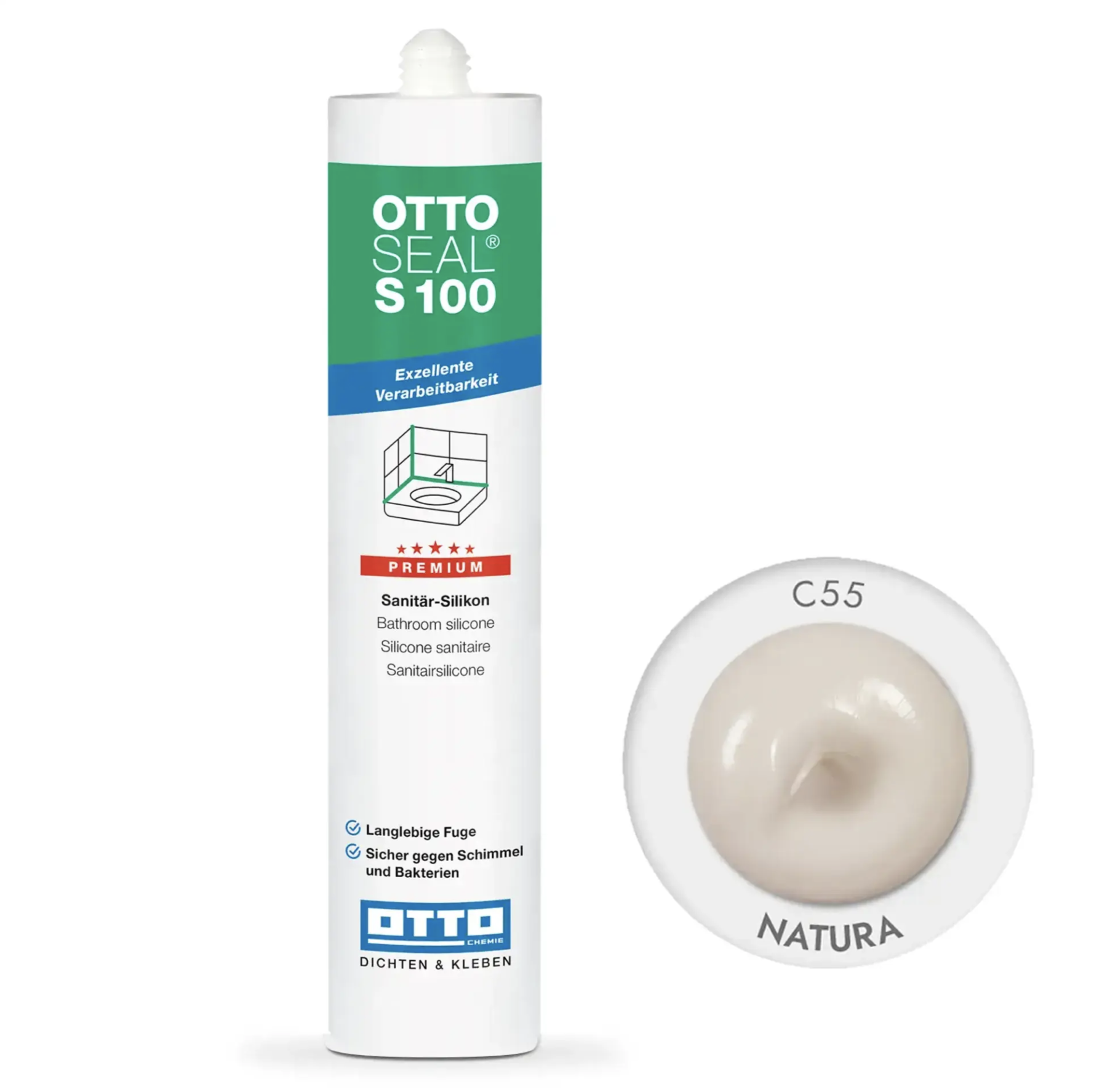 Герметик силіконовий OTTOSEAL S100 С55 (S100C55)
