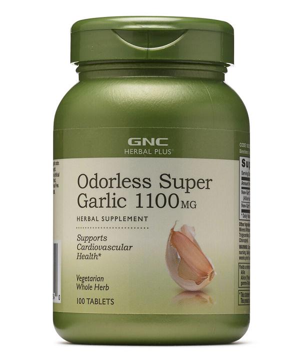 Часник GNC Herbal Plus Odorless Super Garlic 1100 mg 100 Tabs