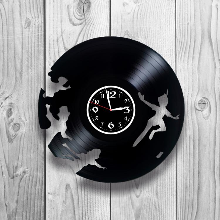 Часы настенные Питер Пэн 0398 из виниловой пластинки
