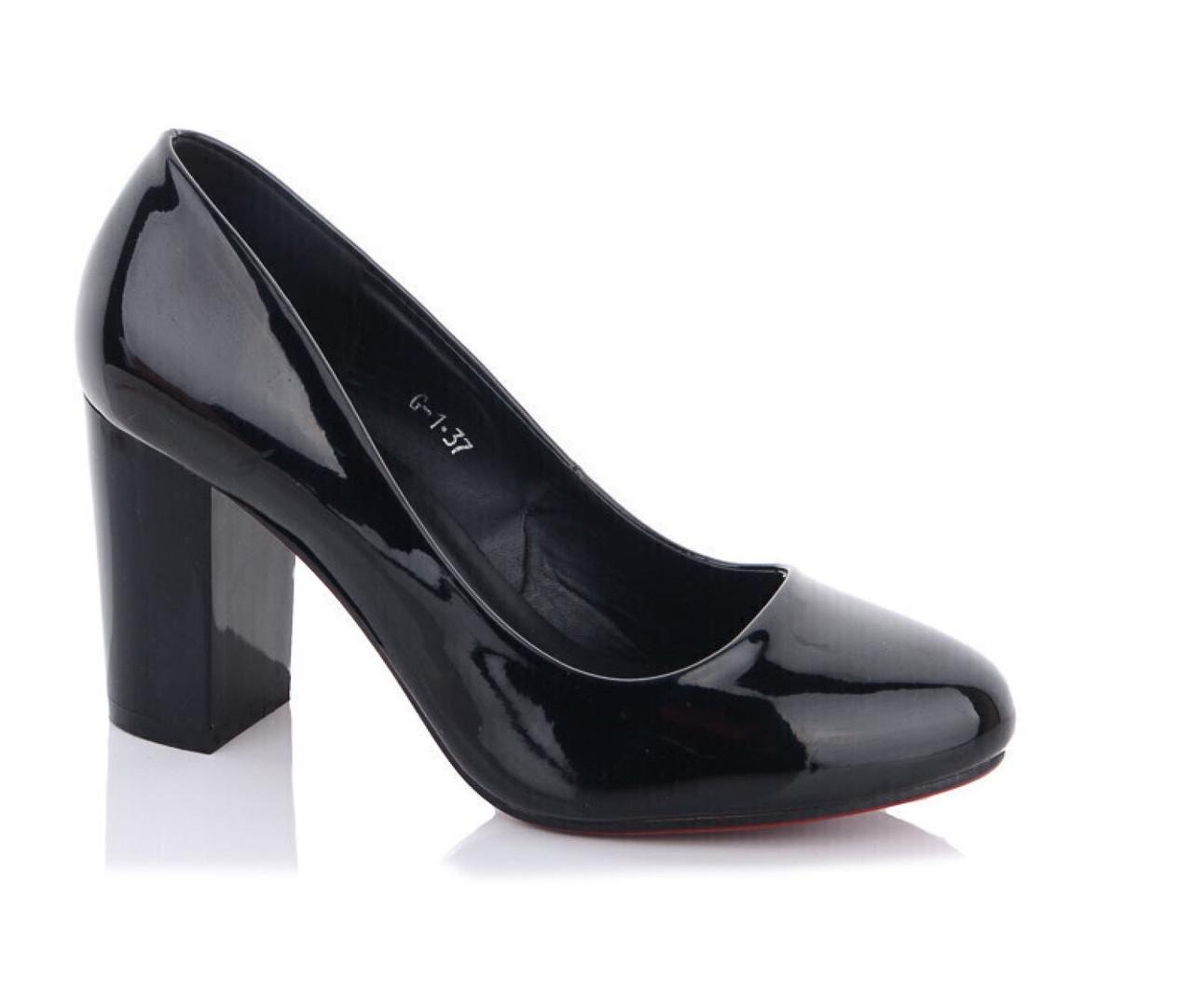 Туфли женские Hongquan р. 36 Черный (G11111)