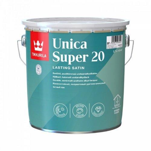 Лак уретано-алкідний TIKKURILA Unica Super напівматовий для деревини 2,7 л