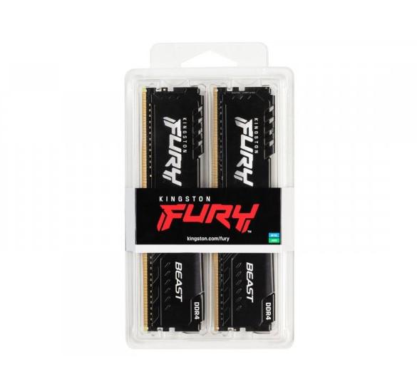Оперативная память Kingston Fury Beast DDR4 32 Гб 3200 МГц (KF432C16BBK2/32) - фото 3