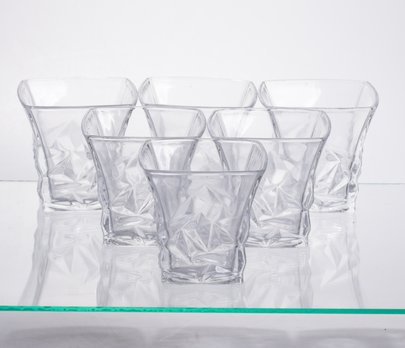 Набір для напоїв графин та 6 склянок для напоїв із товстого скла Прозорий - фото 5 Набір для напоїв графин та 6 склянок для напоїв із товстого скла Прозорий - фото 5