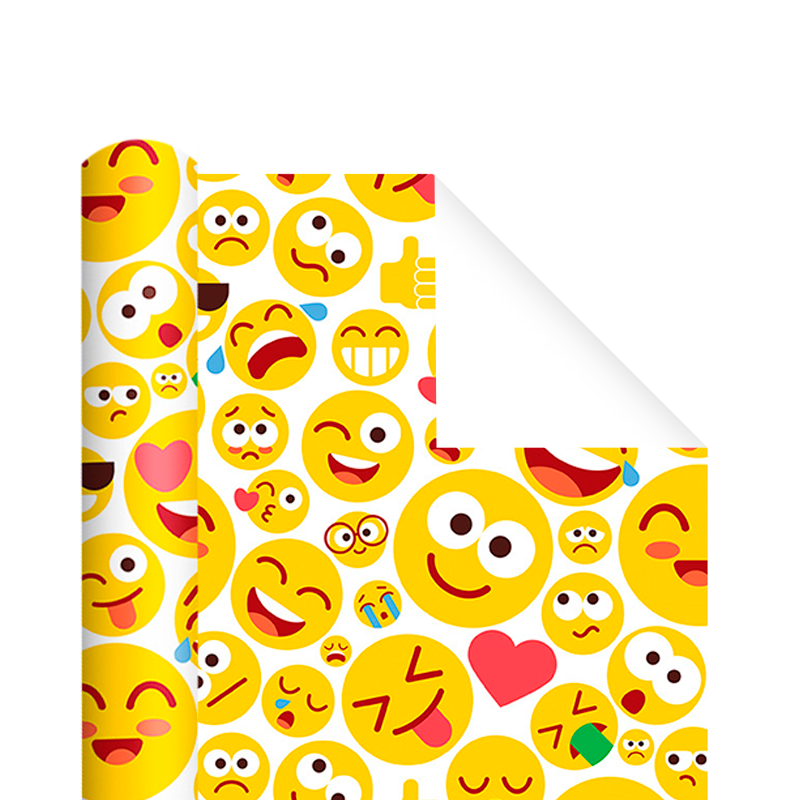 Бумага упаковочная Lesko PPW PAPER PZ060-2 Эмодзи Бумага упаковочная Lesko PPW PAPER PZ060-2 Эмодзи