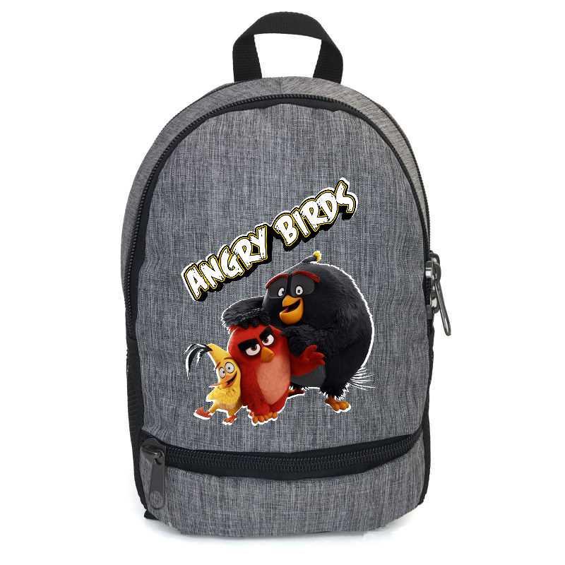 Школьный рюкзак подростковый Cappuccino Toys с принтом Angry Birds ANG-0015-gry 12,5 л Серый (2133990366)
