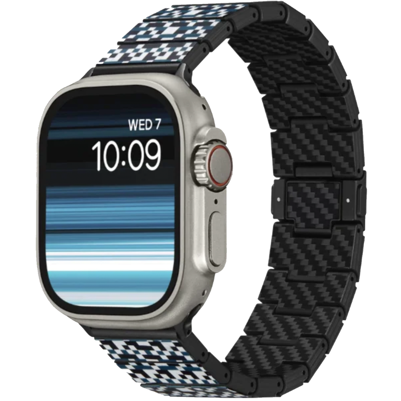 Ремінець та чохол Pitaka Chroma Carbon Band for Watch 49 Dreamland Mosaic and Air Case (AWB2303/KW3001A) - фото 3 Ремінець та чохол Pitaka Chroma Carbon Band for Watch 49 Dreamland Mosaic and Air Case (AWB2303/KW3001A) - фото 3