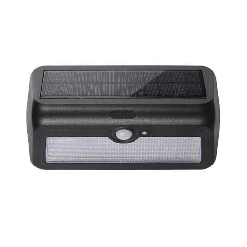 Світильник настінний на сонячній батареї Horoz Electric SIRIUS-2 фасадний Чорний