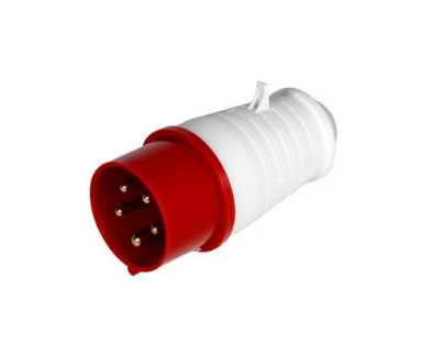 Силова вилка E.NEXT e.plug.pro.5.16 3P+N+PE 16А 380 В переносна IP44 Червоний (p011007)