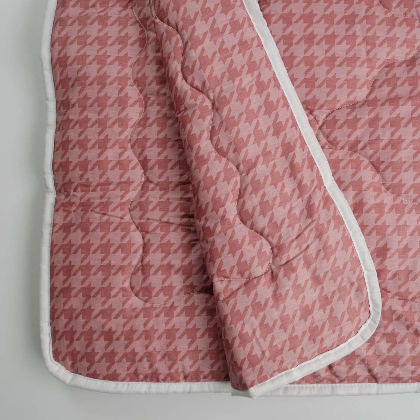 Одеяло конопляное зимнее YouStar Пе-де-пуль сатин детское 110х140 см Розовый (chn-kksw-c-pul) - фото 2