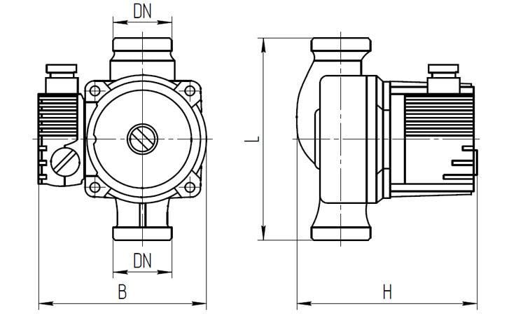 Циркуляционный насос Rudes RS 25-4-180 (5265) - фото 2