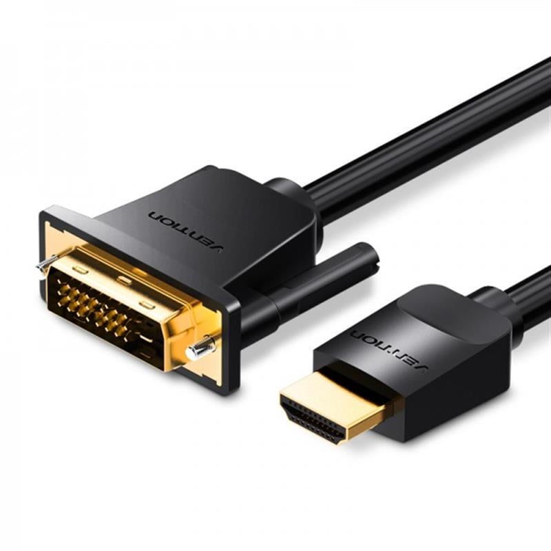 Кабель Vention DVI - HDMI M/M 5 м lack (ABFBJ)