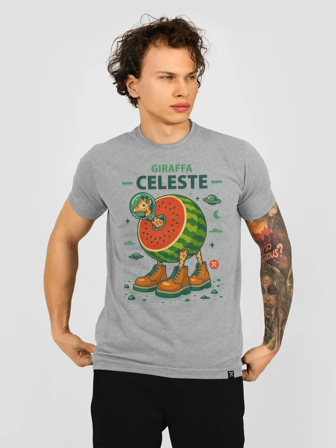 Футболка мужская Giraffa Celeste 2XL Серый (26981499)