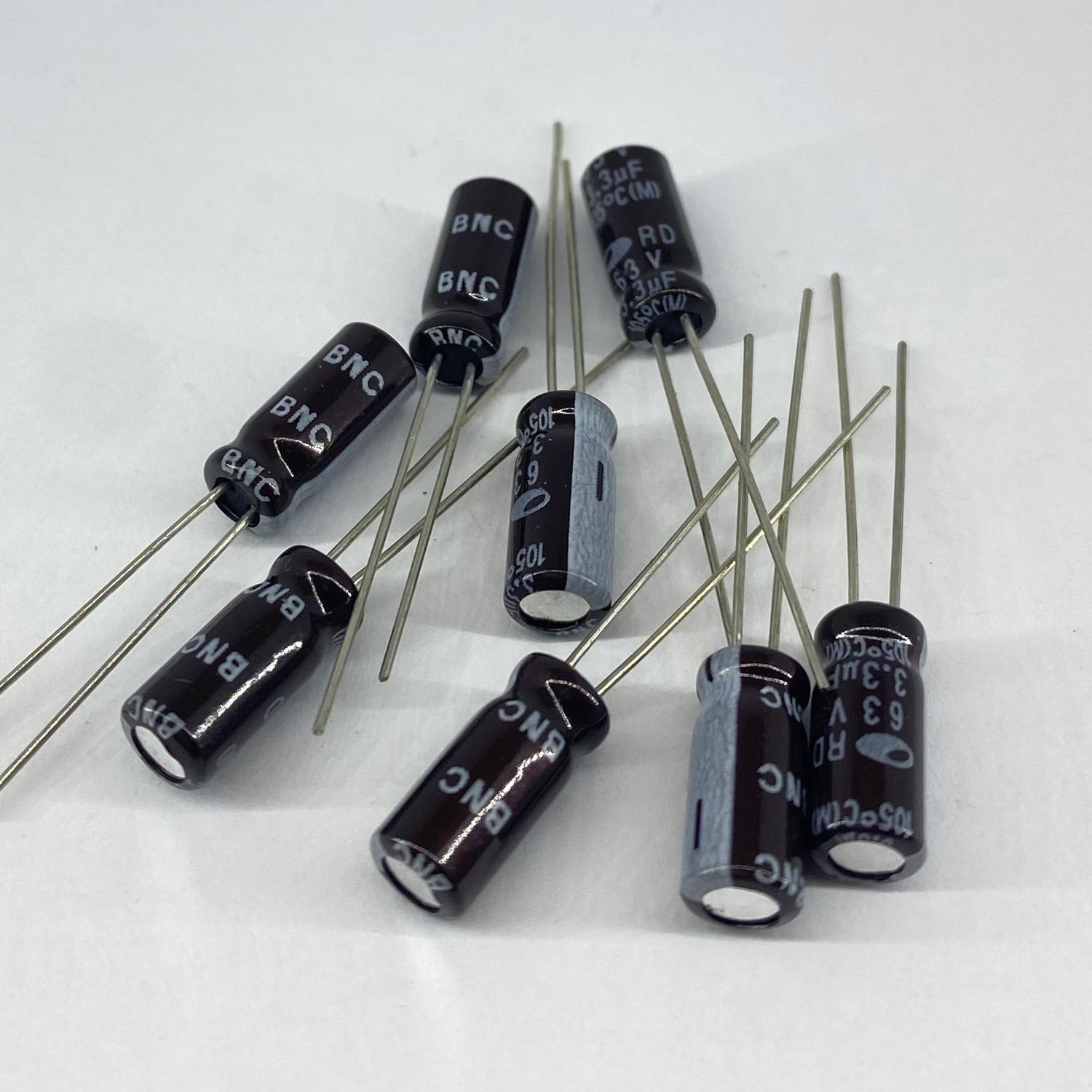 Электролитические конденсаторы Samwha 3,3 мкф 63V 5x11 мм 105 °C (5223)
