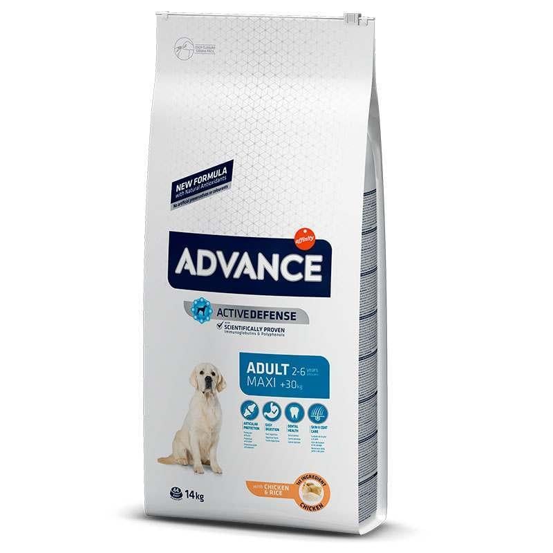 Корм сухий для дорослих собак великих порід Advance Dog Maxi Chicken&Rice з м'ясом курки 14 кг (924069/8410650172620)