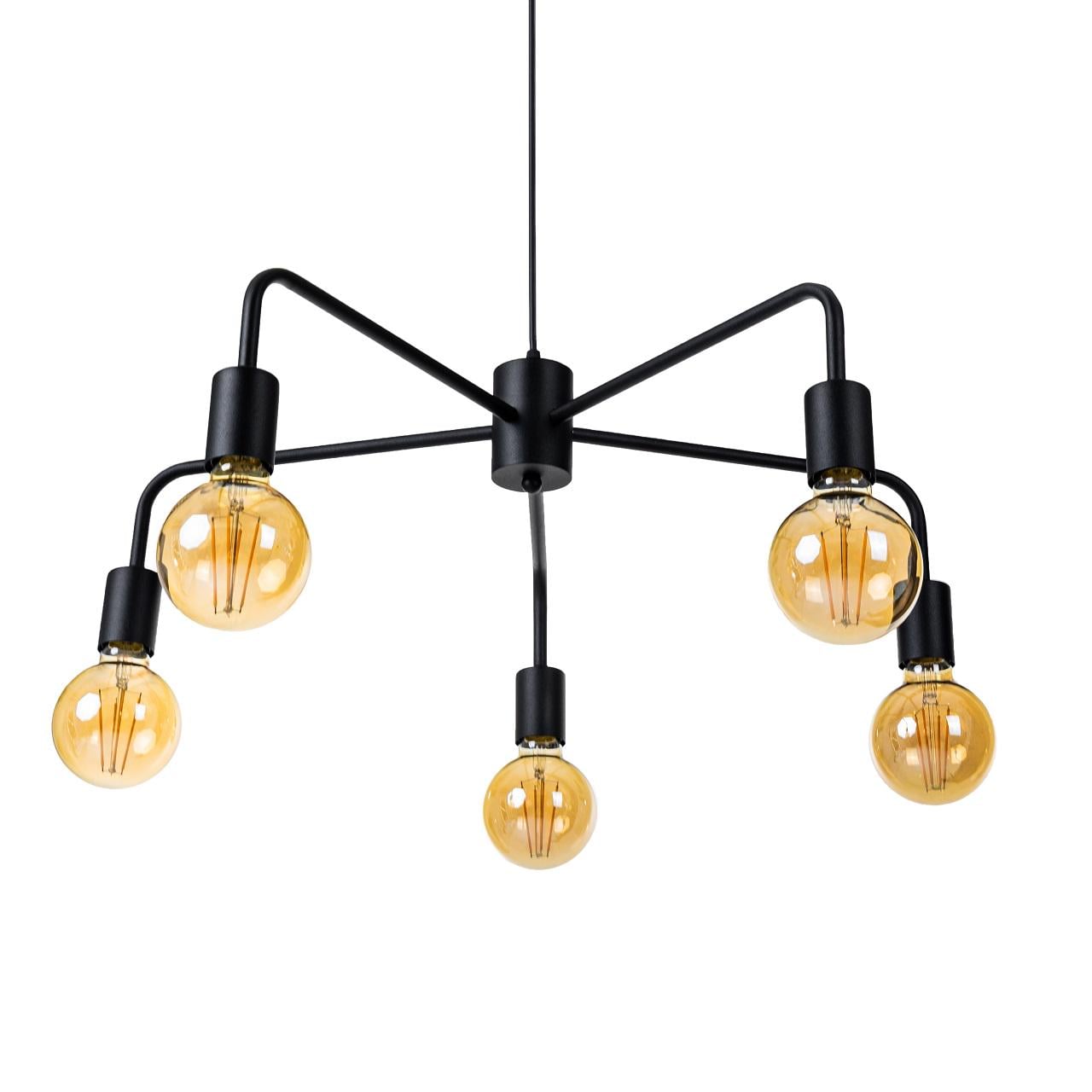 Люстра подвесная молекула Атмолайт Star P 5L 660/340 Черный