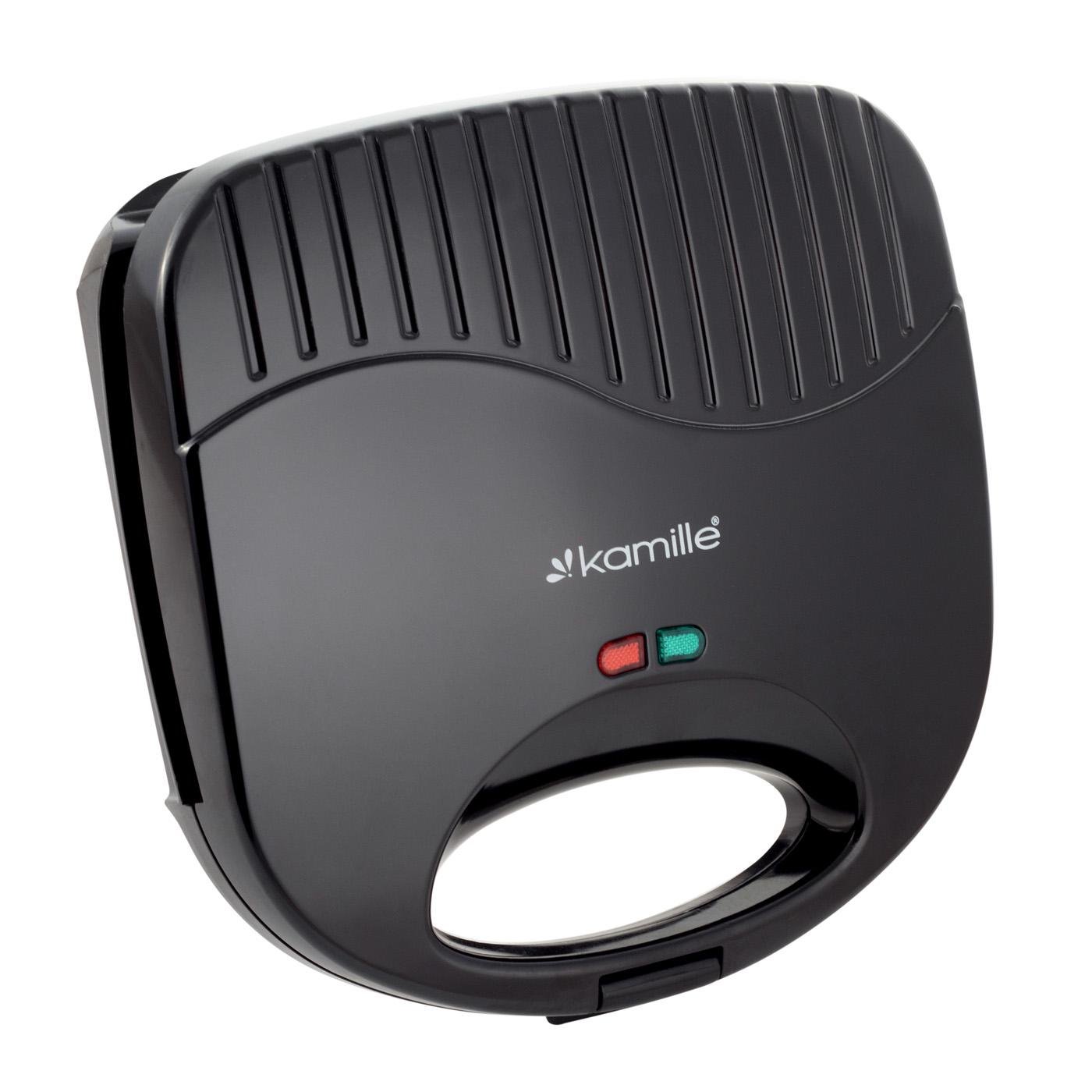 Гриль електричний Kamille з антипригарним покриттям 800 Вт 21,6х12,6 см