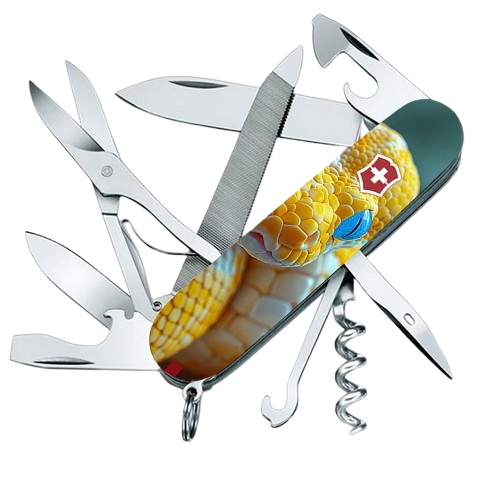 Нож складной многофункциональный Victorinox MOUNTAINEER ANIMAL Змей 19 функций 91x27x21 мм (Vx13743.7_F1050pw) Нож складной многофункциональный Victorinox MOUNTAINEER ANIMAL Змей 19 функций 91x27x21 мм (Vx13743.7_F1050pw)