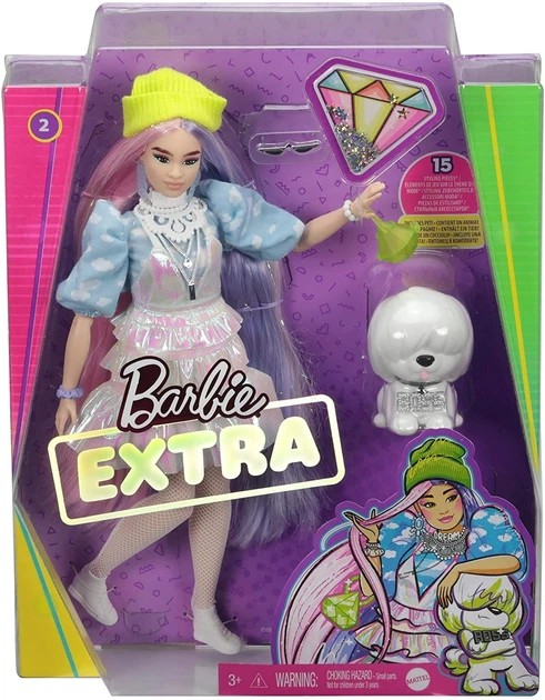 Лялька Barbie Extra Модниця Мерехтливий образ (37463616)
