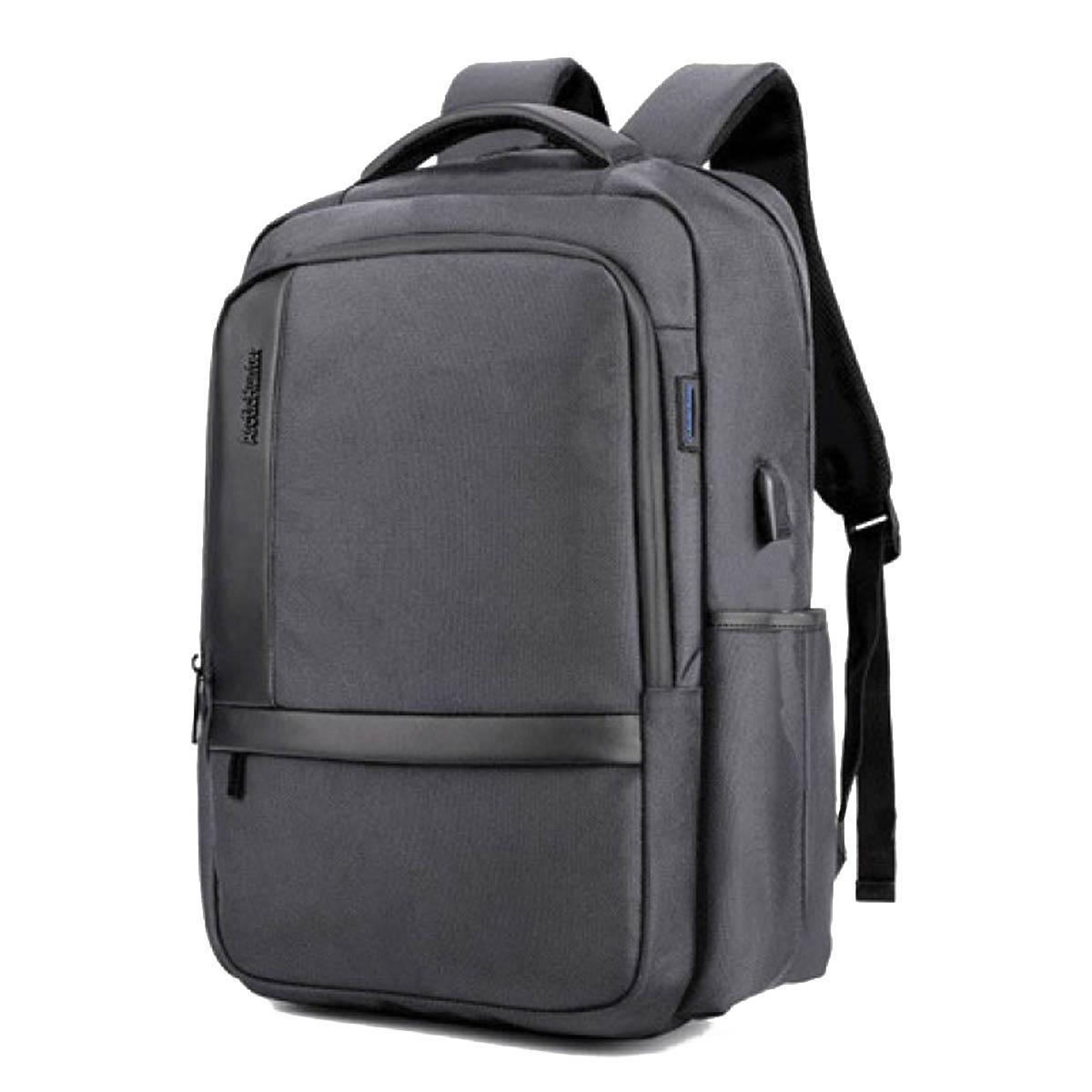 Городской рюкзак Arctic Hunter B00120C с USB для ноутбука 15,6" 25 л Серый (AH-B00120C-840D-2954)