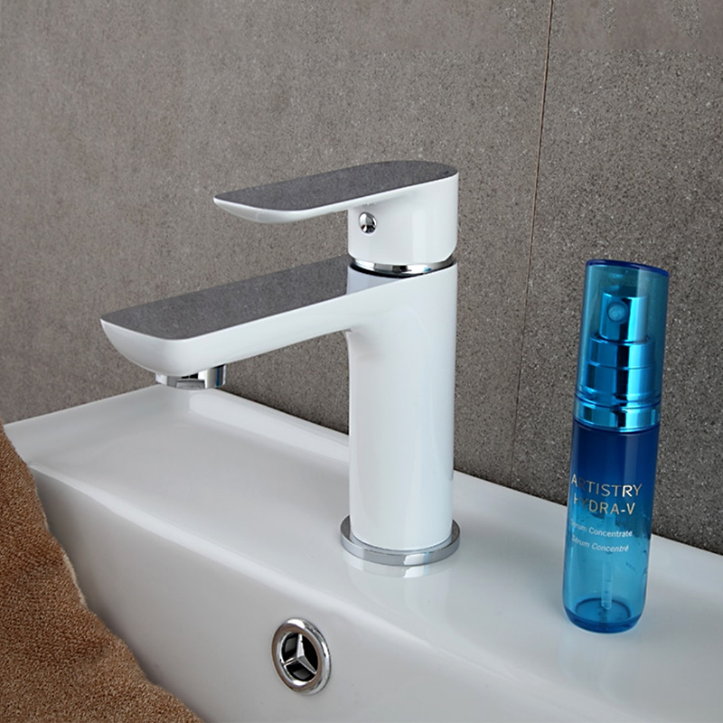 Смеситель для умывальника Gappo G1048 Белый/Хром (1034024) - фото 2 Смеситель для умывальника Gappo G1048 Белый/Хром (1034024) - фото 2