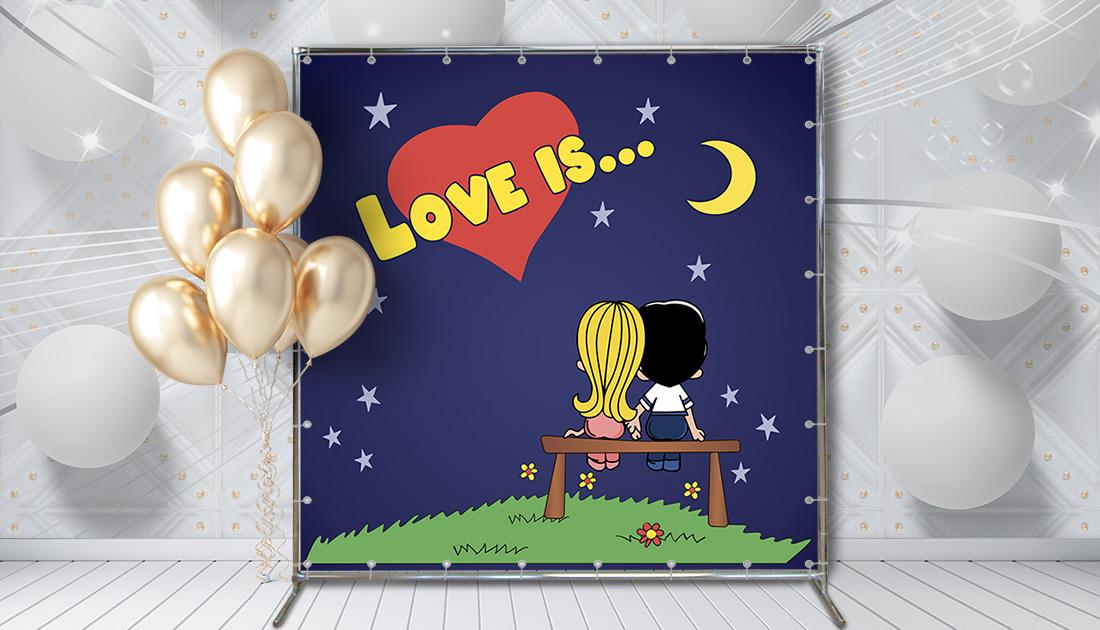 Фотозона Любовь это 3х2 м (70277/4)