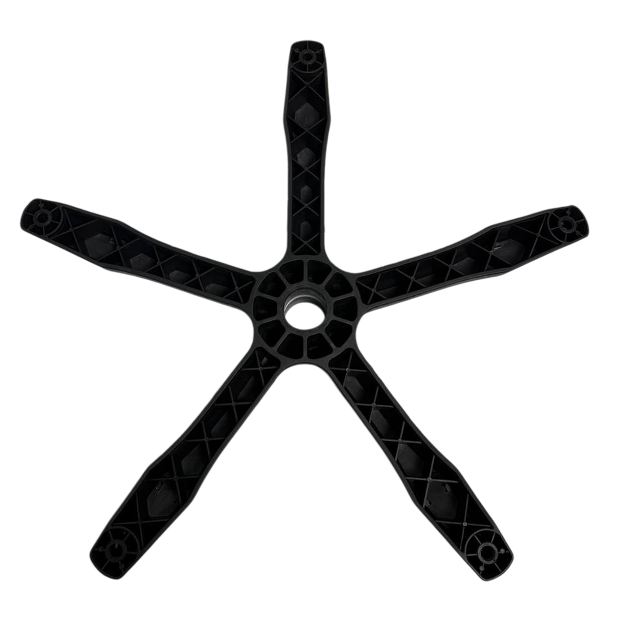 Хрестовина зірка основа п'ятипромені для офісного комп'ютерого та геймерського крісла пластикова (40145) - фото 2 Хрестовина зірка основа п'ятипромені для офісного комп'ютерого та геймерського крісла пластикова (40145) - фото 2