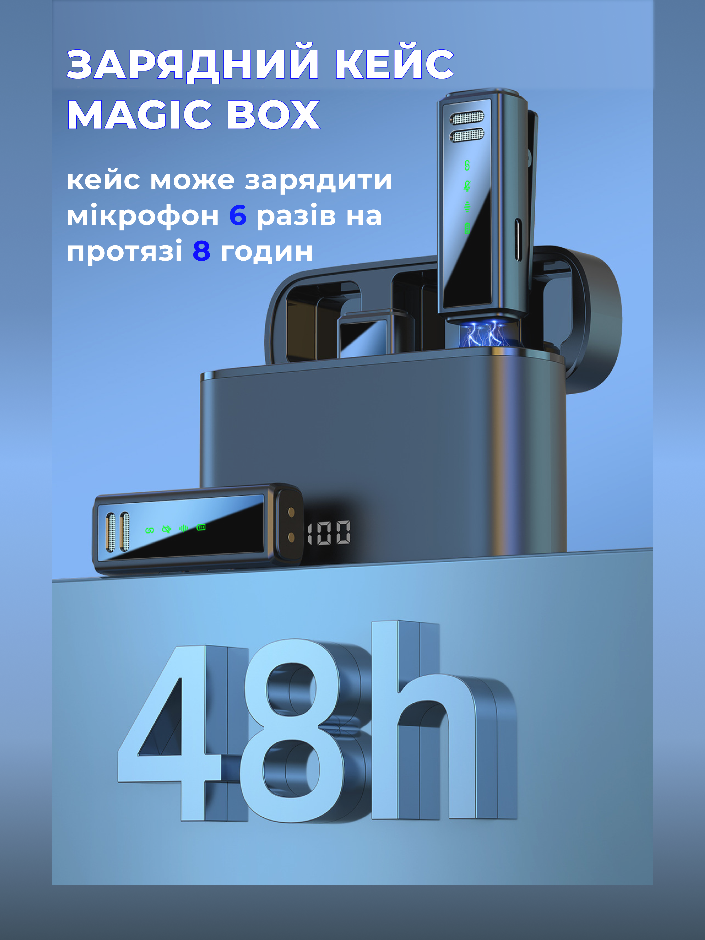 Мікрофон бездротовий для телефону Type-C петличка (м2) - фото 4 Мікрофон бездротовий для телефону Type-C петличка (м2) - фото 4