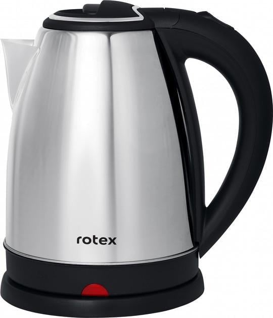Электрочайник Rotex RKT09-A 1500 Вт дисковый из нержавеющей стали 1,8 л Металлик/Черный (2718678879)