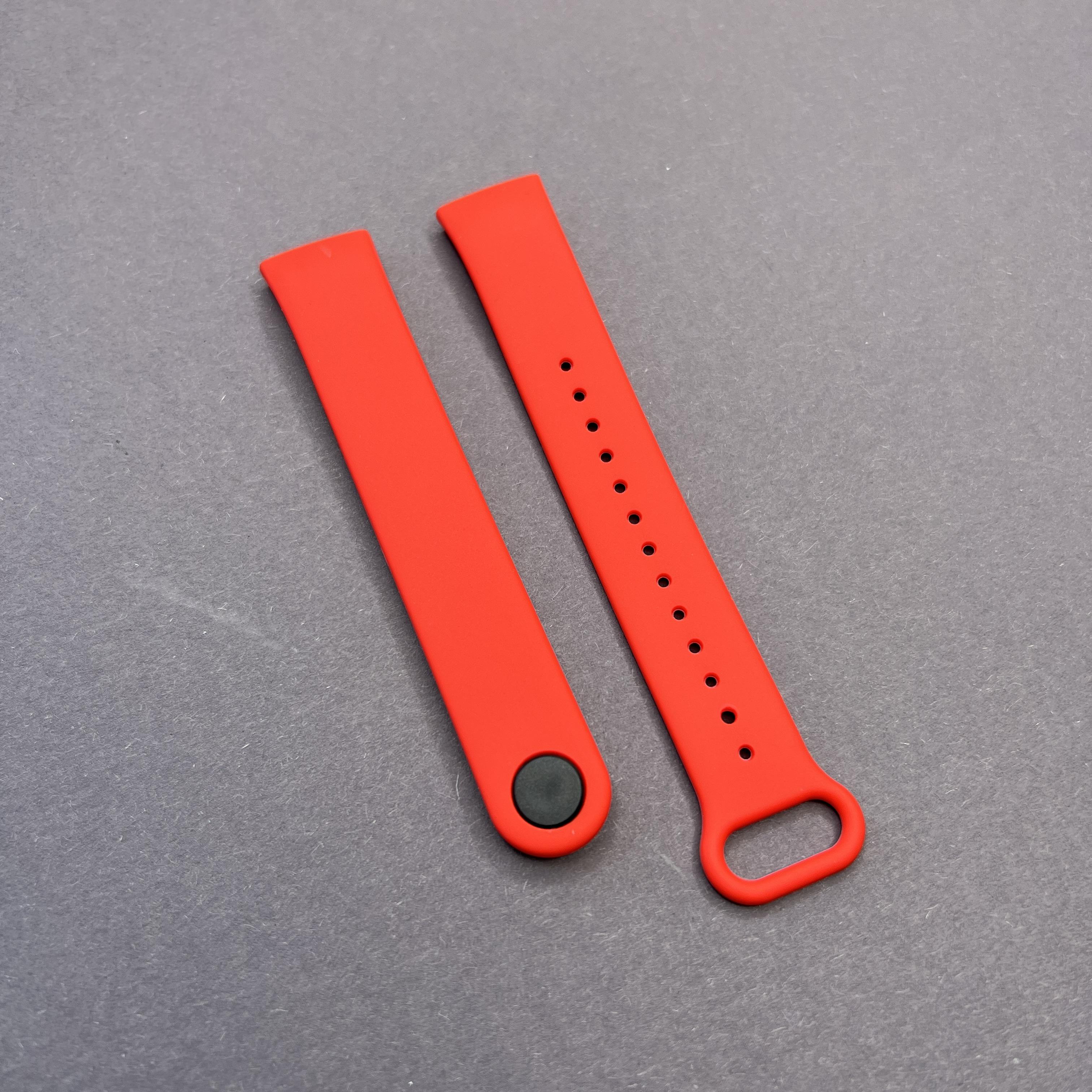 Ремешок силиконовый для Xiaomi Redmi Smart Band Pro однотонный Красный