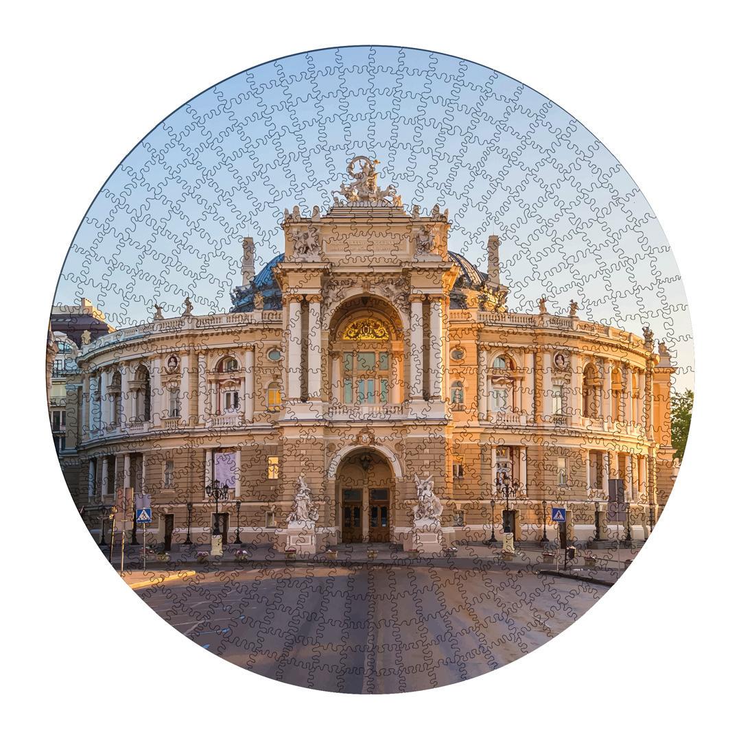 Деревянный пазл Одесская Опера 50х50 в подарочной деревянной коробке (PZL81006-L-box)