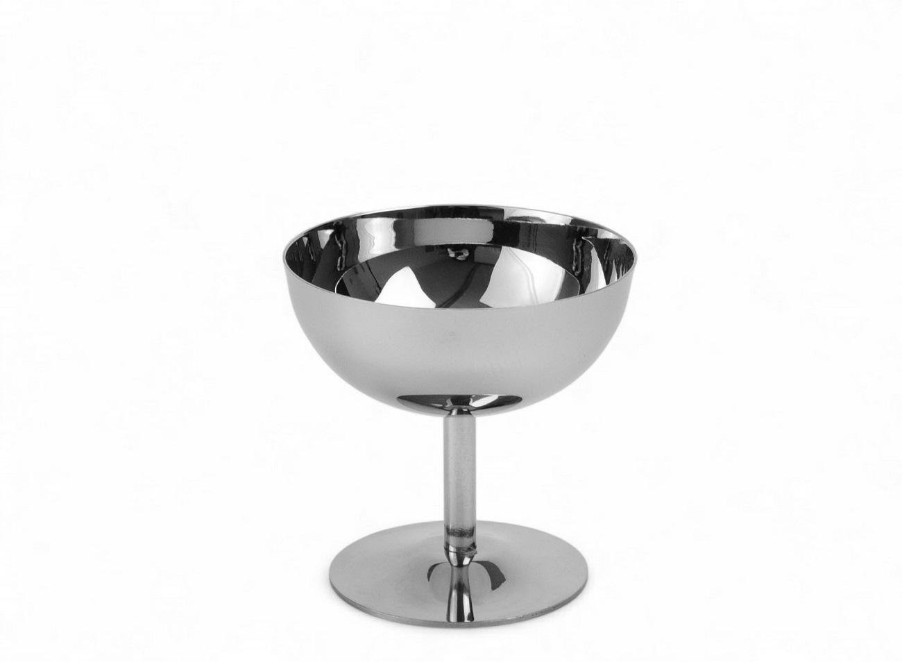 Креманка на ножке из нержавеющей стали 350 мл 11,5х12х5,5 см Креманка на ножке из нержавеющей стали 350 мл 11,5х12х5,5 см