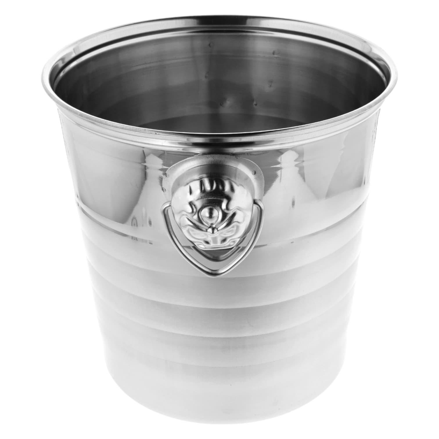Відро для льоду Olin&Olin для шампанського та вина нержавіюча сталь 6 л Сріблястий (IceBucket-6L-sh) - фото 2 Відро для льоду Olin&Olin для шампанського та вина нержавіюча сталь 6 л Сріблястий (IceBucket-6L-sh) - фото 2