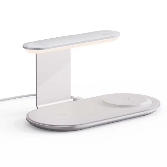 Док-станция беспроводная QINETIQ V2006 Trio 3в1 Watch Aluminium Magnetic Magsafe Wireless 23W (2291038983)