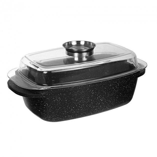 Гусятница индукционное дно Edenberg EB-9170 овальная с крышкой и мраморным покрытием на 4,5л (2530555597)