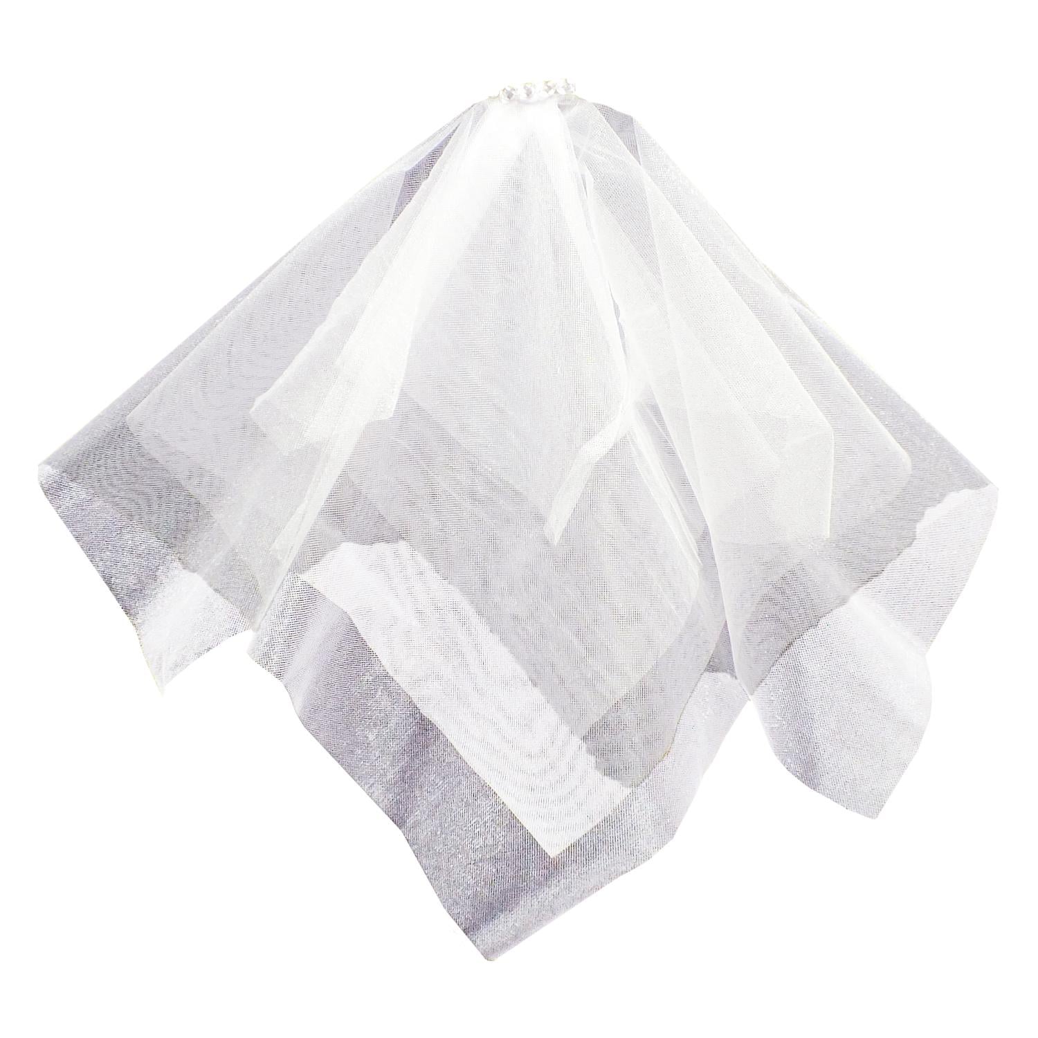 Фата Seta Décor на заколке со стразами (16-762WT)