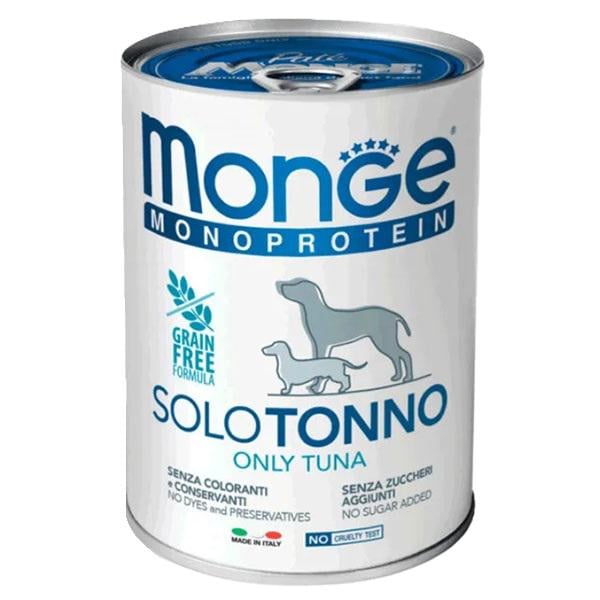 Корм для собак влажный Monge Dog Wet SOLO 100% тунец 400 г (000025656)