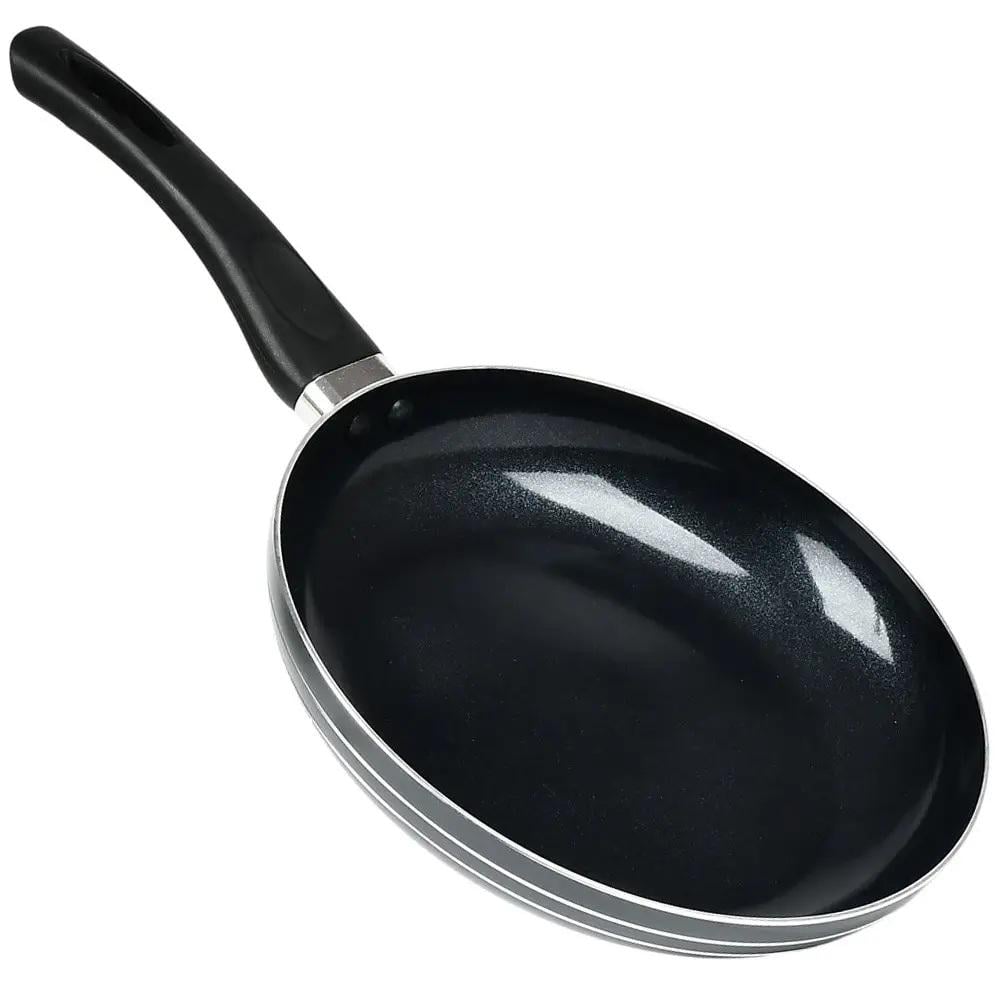 Сковорода з керамічним покриттям Stenson 22 см з бакелітовою Чорний (30839)