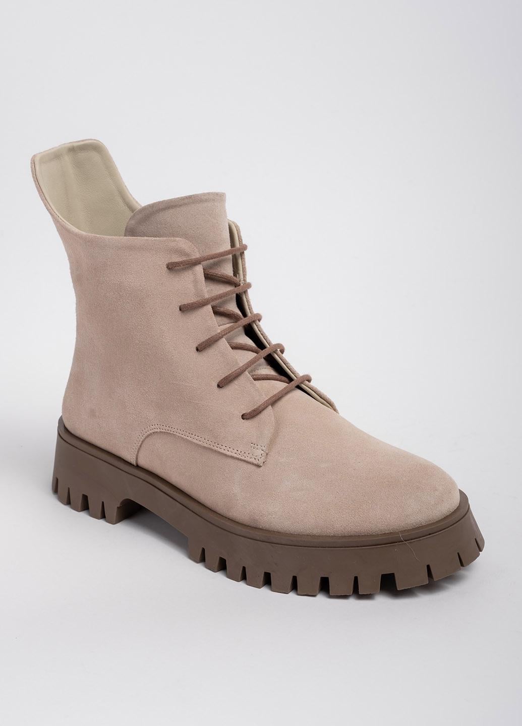 Ботинки женские замшевые Miss Roy 5030 640 341711 р. 40 Бежевый (341711_40)