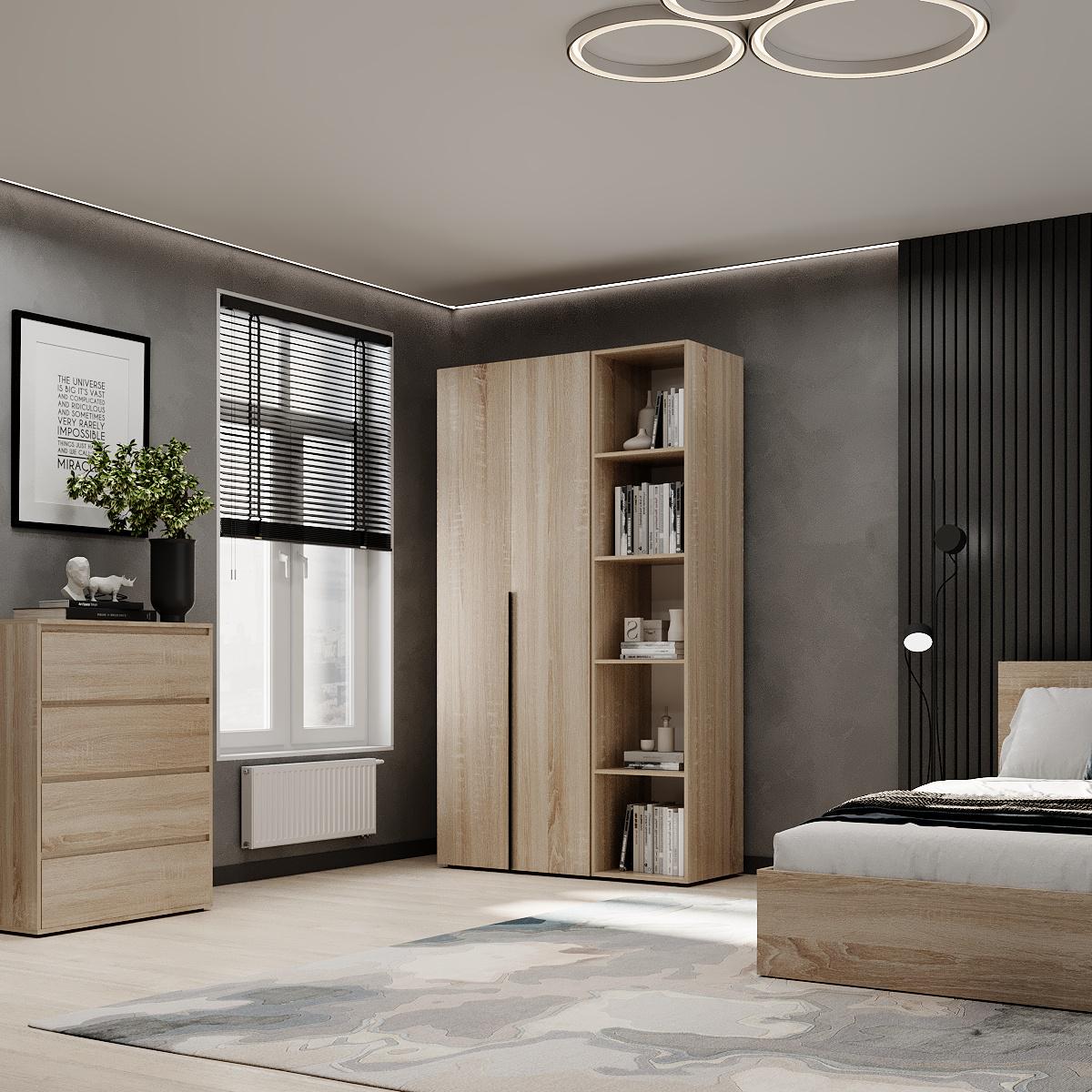 Шкаф распашной комбинированный ART IN HEAD №11 Light 1200x500x2200 мм Дуб Сонома светлый (GALTK01113000000) - фото 3 Шкаф распашной комбинированный ART IN HEAD №11 Light 1200x500x2200 мм Дуб Сонома светлый (GALTK01113000000) - фото 3