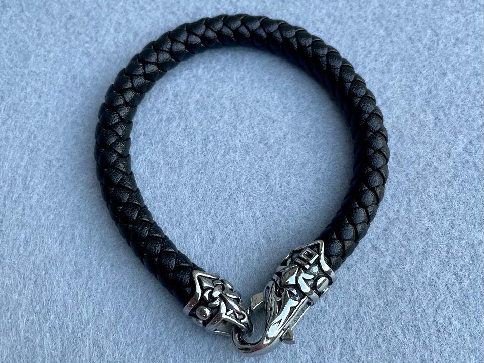 Браслет кожаный