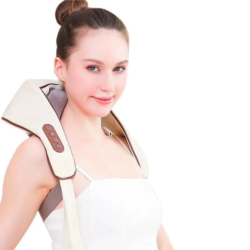 Массажер ударный для шеи и плеч Rias Massager Shoulder Neck Z9 с подогревом 70 W (3_04579) - фото 2