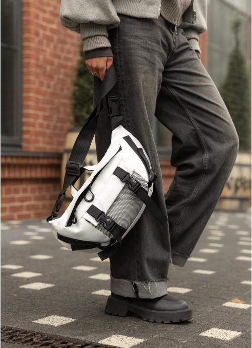 Бананка женская Sambag кожаная водостойкая Белый (28524125) - фото 6