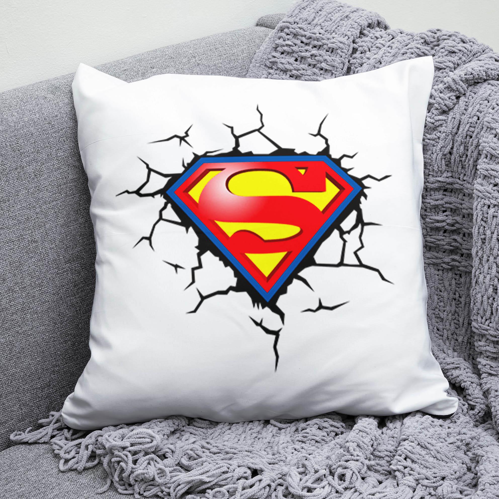 Плюшева подушка квадрат із принтом Superman DC Comics