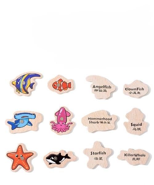 Гра дерев'яна магнітна логічна "Риболовля" монтессорі (24246801) - фото 6 Гра дерев'яна магнітна логічна "Риболовля" монтессорі (24246801) - фото 6